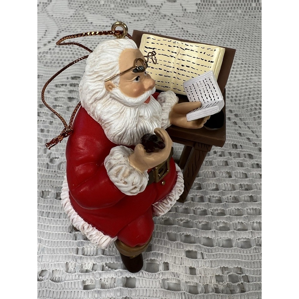 Coca-Cola Trim A Tree Santa's List 1997 Ornament Enesco w Box Vintage - Picture 4 of 16